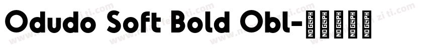 Odudo Soft Bold Obl字体转换
